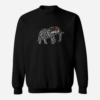 Autism Awareness Autism Elephant Sweatshirt - Thegiftio UK