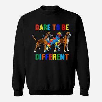 Autism Awareness Boxer Dog Lover Gifts Sweatshirt - Monsterry DE