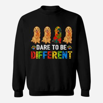 Autism Awareness Golden Retriever Gifts For Dog Dad Dog Mom Sweatshirt - Monsterry