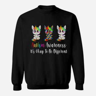 Autism Awareness It's Okay To Be Different Sweatshirt - Monsterry