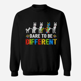 Autism Awareness Siberian Husky Gifts For Dog Dad Dog Mom Sweatshirt - Monsterry UK