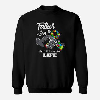 Autism Best Friends For Life Father And Son Sweatshirt - Monsterry AU