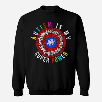 Autism Is My Superpower Superhero Sweatshirt - Monsterry