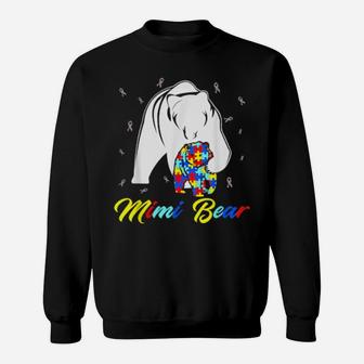 Autistic Mimi Bear Autism Awareness Family Shirt Sweatshirt - Monsterry