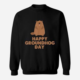 Awesome And Funny Happy Groundhog Day Sweatshirt - Thegiftio