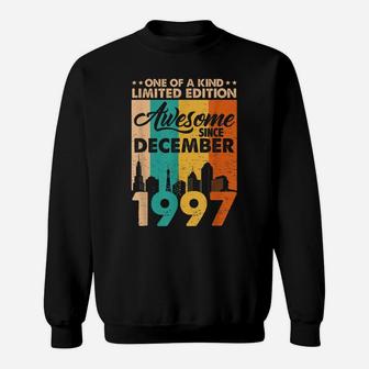 Awesome Since December 1997 Vintage 24Th Birthday Sweatshirt | Crazezy AU