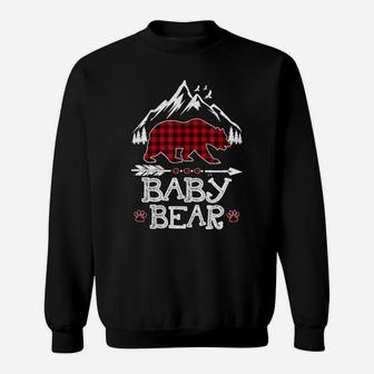 Baby Bear Christmas Pajama Red Plaid Buffalo Sweatshirt | Crazezy CA