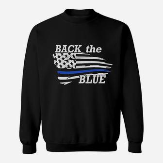 Back The Blue Police Officer Baby Sweatshirt | Crazezy CA