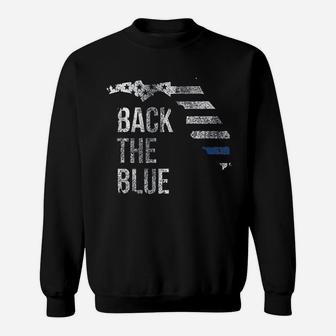 Back The Blue Sweatshirt | Crazezy