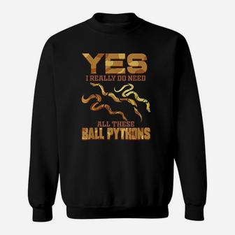 Ball Python Snake Herpetologist Python Sweatshirt | Crazezy