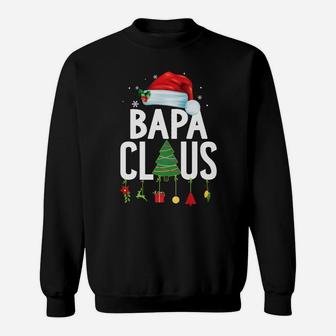 Bapa Claus Christmas Matching Family Pajama Funny Xmas Gift Sweatshirt | Crazezy