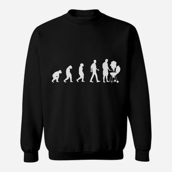 Barbeque Master Evolution Funny Bbq Grilling Evolution Grill Sweatshirt | Crazezy