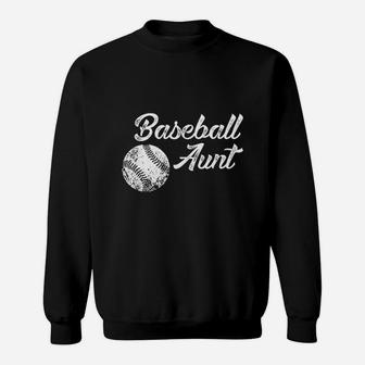 Baseball Aunt Sweatshirt | Crazezy