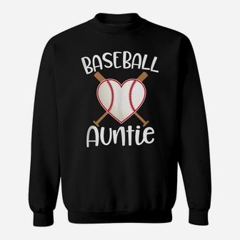 Baseball Auntie Womens Nephews Baseball Game Day Gift Sweatshirt | Crazezy DE