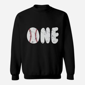 Baseball First Birthday Party Sweatshirt | Crazezy DE