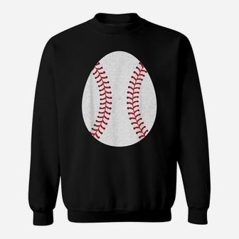 Baseball Happy Easter Egg Hunting Cute Sport Lover Sweatshirt | Crazezy CA