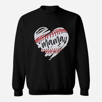 Baseball Mom Mama Sweatshirt | Crazezy
