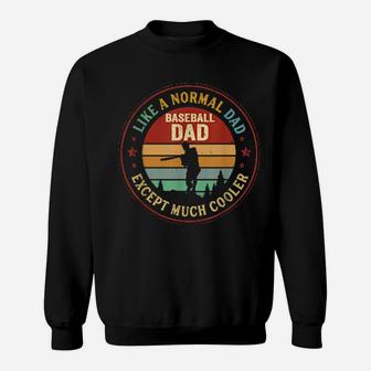 Baseball Or Softball Sports Vintage Distressed Art Dad Sweatshirt - Monsterry