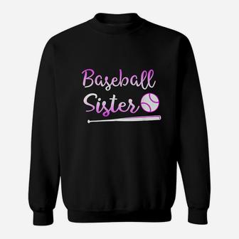 Baseball Sister Summer Gift For Sports Girls Sweatshirt | Crazezy DE