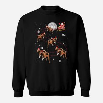 Basenji Reindeer Santa Xmas For Dog Sweatshirt - Monsterry