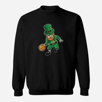Basketball Lover March Saint Patricks Day Sweatshirt - Thegiftio UK