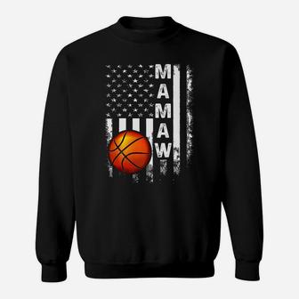 Basketball Mamaw American Flag Vintage Christmas Xmas Sweatshirt | Crazezy DE