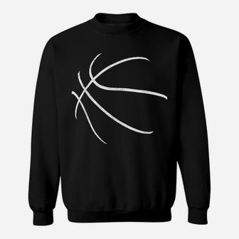 Basketball Silhouette Bball Player Coach Sports Baller Gift Sweatshirt | Crazezy DE