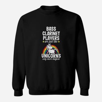 Bass Clarinet Player Unicorns Music Instrument Sweatshirt | Crazezy CA