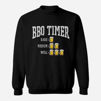 Bbq Timer Grill Chef Grilling Cooking Beer Lover Sweatshirt | Crazezy