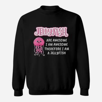 Beach Jellyfishes Are Awesome Art Dress Gift Jellyfish Sweatshirt - Thegiftio UK