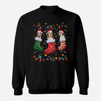 Beagle Christmas Socks Funny Xmas Pajama Dog Lover Sweatshirt | Crazezy DE