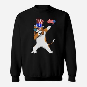 Beagle Dabbing Dog Dad 4Th Of July Sweatshirt - Monsterry