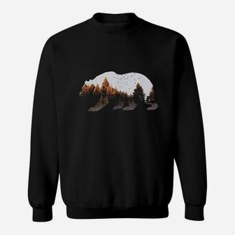 Bear Vintage National Park Bear Wildlife Mountains Sweatshirt | Crazezy UK