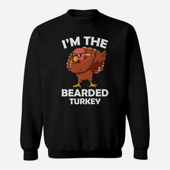 Bearded Turkey Family Group Matching Thanksgiving Party Gift Sweatshirt | Crazezy
