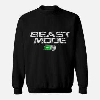 Beast Workout Mode Style Ripped Yoga Locker Healthy Nieces Sweatshirt | Crazezy