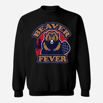 Beaver Fever Funny Hiking Camping Fishing Outdoors Dad Jokes Sweatshirt | Crazezy UK