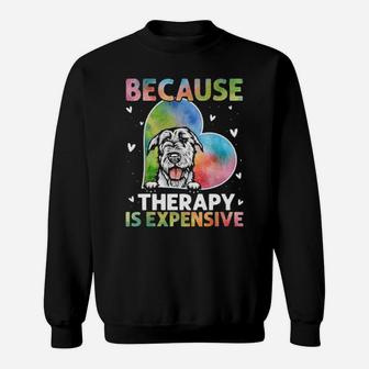 Because Therapy Is Expensive Irish Wolfhound Classic Sweatshirt - Monsterry CA