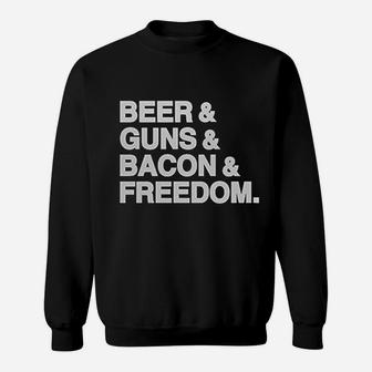 Beer Bacon Freedom Sweatshirt | Crazezy