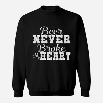 Beer Never Broke My Heart Rocker Sweatshirt | Crazezy