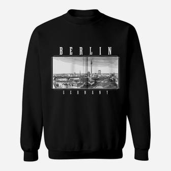 Berlin Germany Skyline Black & White Vintage German Zip Hoodie Sweatshirt | Crazezy AU
