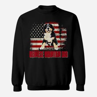 Bernese Mountain Dad American Flag 4Th Of July Dog Lovers Sweatshirt | Crazezy