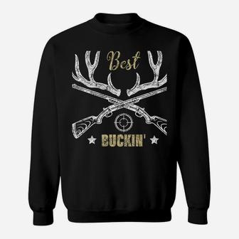 Best Buckin' Papa Ever Deer Hunters Hunting Gift Father Sweatshirt | Crazezy AU