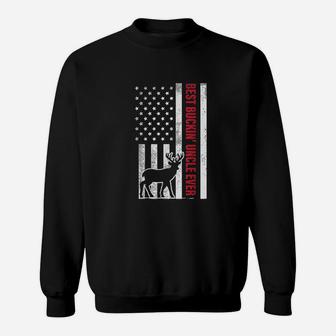 Best Buckin Uncle American Flag Sweatshirt | Crazezy UK