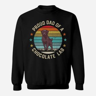 Best Chocolate Lab Dad Dog Lover Brown Labrador Retriever Sweatshirt | Crazezy DE