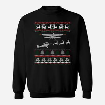 Best Christmas Thanksgiving Gift Pilots Aviation Ugly Sweatshirt Sweatshirt | Crazezy CA