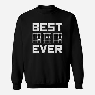 Best Dad Ever Guitar Chords For Musician Sweatshirt - Thegiftio