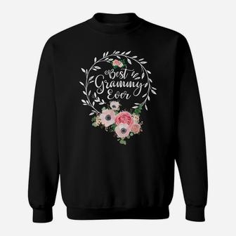 Best Grammy Ever Shirt Women Flower Decor Grandma Sweatshirt | Crazezy AU
