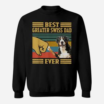 Best Greater Swiss Mountain Dog Dad Ever Fathers Day Sweatshirt | Crazezy UK