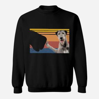 Best Irish Wolfhound Dad Ever Vintage Fathers Day Sweatshirt - Monsterry