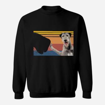Best Irish Wolfhound Dad Ever Vintage Fathers Day Sweatshirt - Monsterry